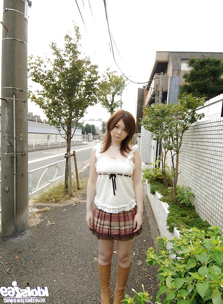 12P Asian schoolgirl Nami Ogawa revealing her massive bosoms and nice fanny