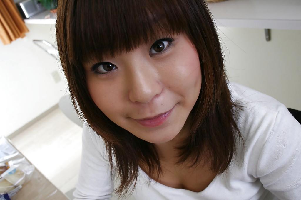16P Frisky asian babe Shiho Matsushima undressing and spreading her legs