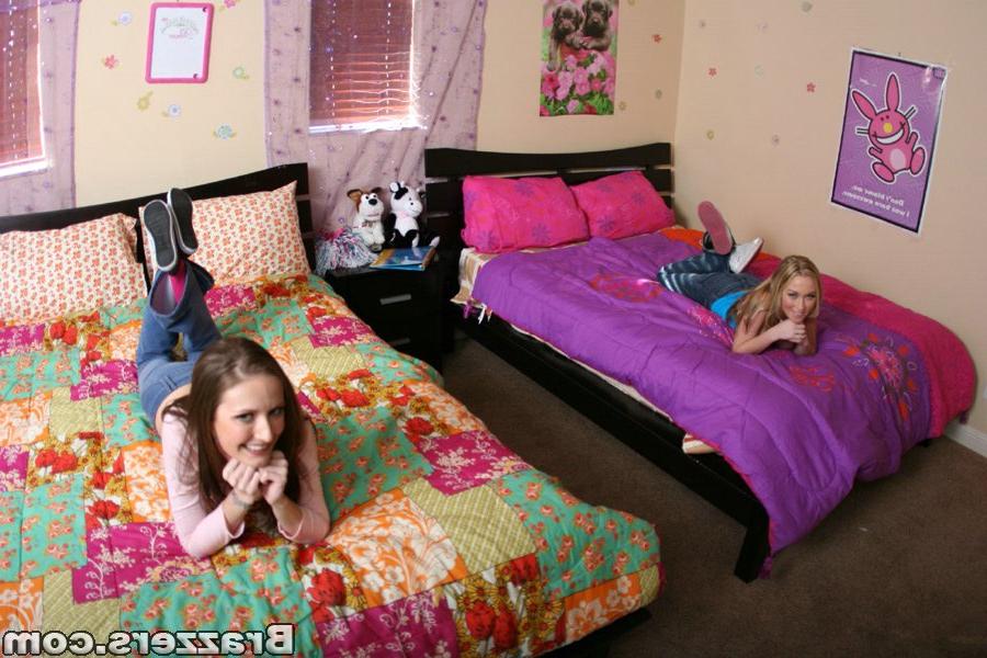 16P Teen babes Madison Scott and Hailey Young masturbating pussy