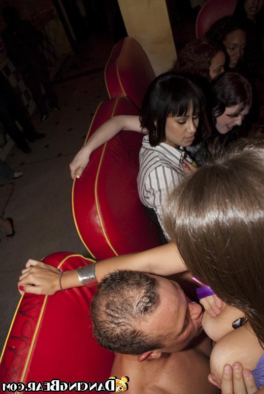 16P Brunette cowgirls with big tits have their Latina pussies nailed on a party