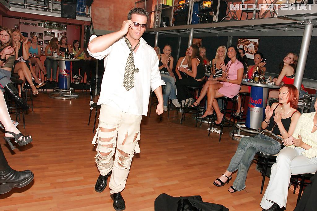 16P Sassy chicks spend some good time at the party with male strippers