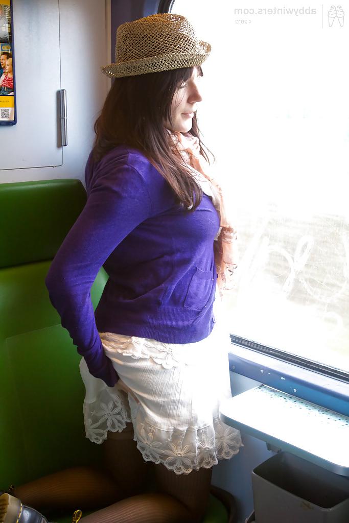 16P Mature woman Samantha Jane spreading her pussy in public spaces