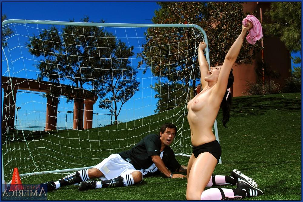16P Sexy soccer player Franchezca Valentina scoring a huge dick on the field