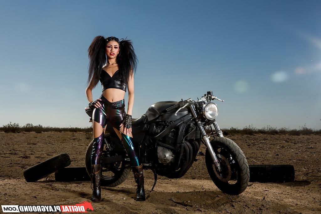14P Tiny tits Latina babe Veronica Rodriguez shows off in her boots