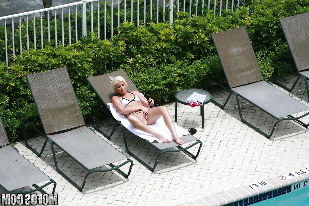 16P Stripping teen Shay Golden gets caught on voyeur video outdoor