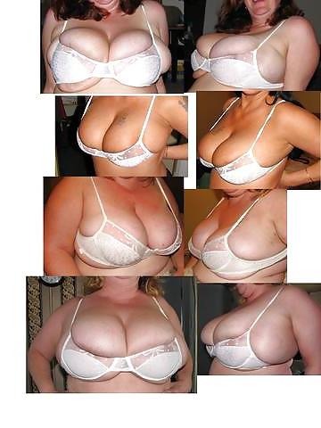 25P Too small bra - too big tits!