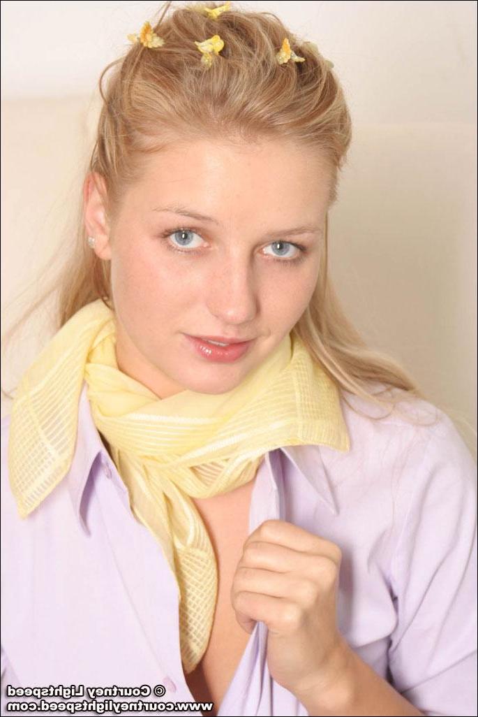 20P Courtney Lightspeed shows you her boobs in socks and panties