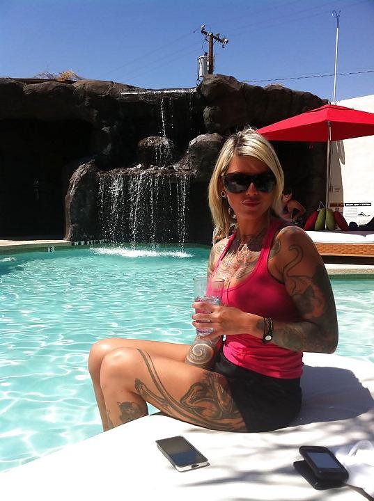 15P MORE Hot Blonde with Tats and HUGE Tits