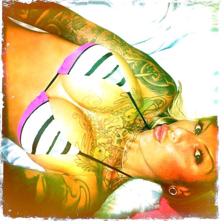 15P MORE Hot Blonde with Tats and HUGE Tits