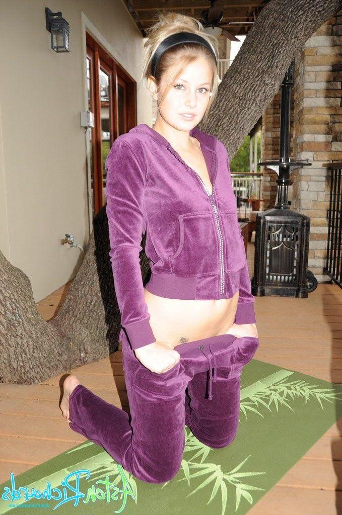 20P Pictures of Aston Richards slipping out of her purple suit