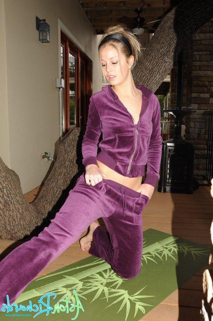20P Pictures of Aston Richards slipping out of her purple suit