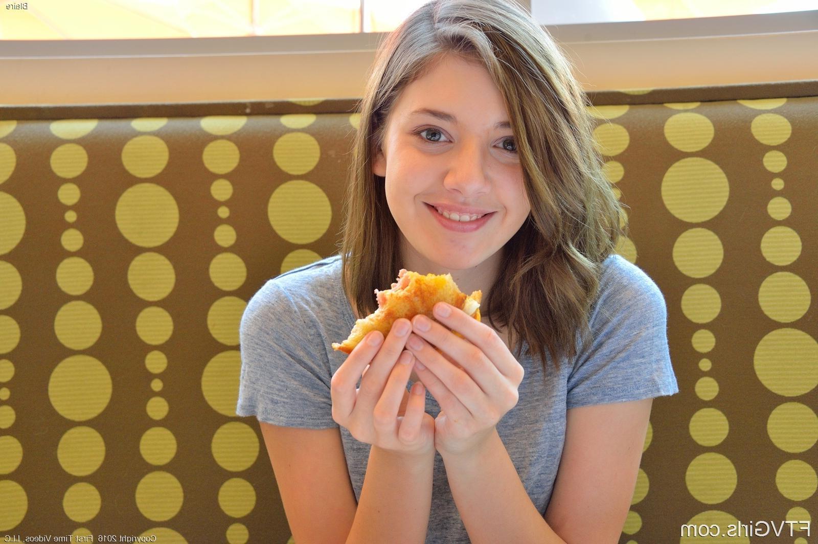 16P Hot teen Blaire masturbates with a really big dildo