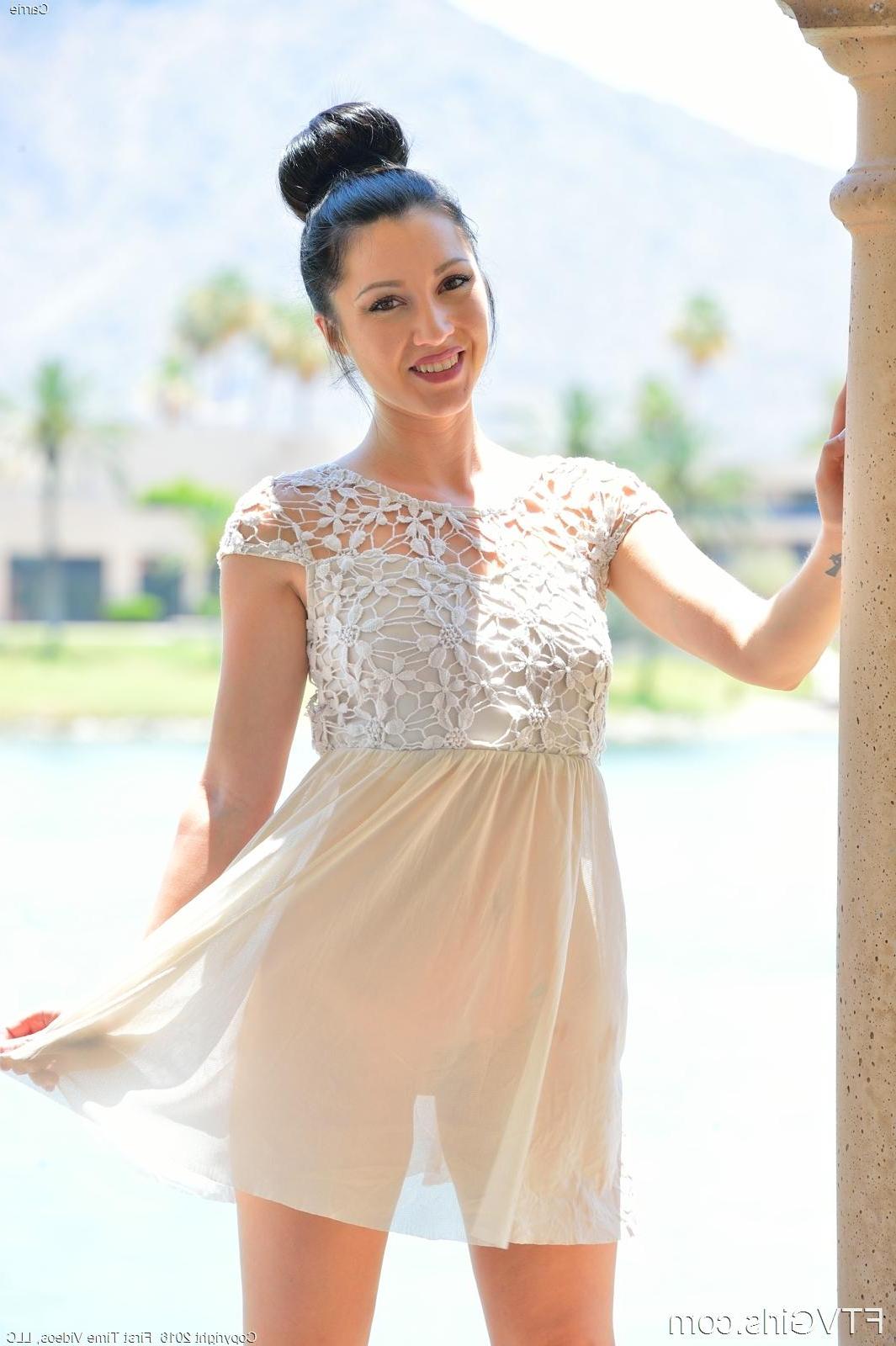 15P Teen hottie Carrie masturbates with a huge dildo in "Like A Bridesmaid"