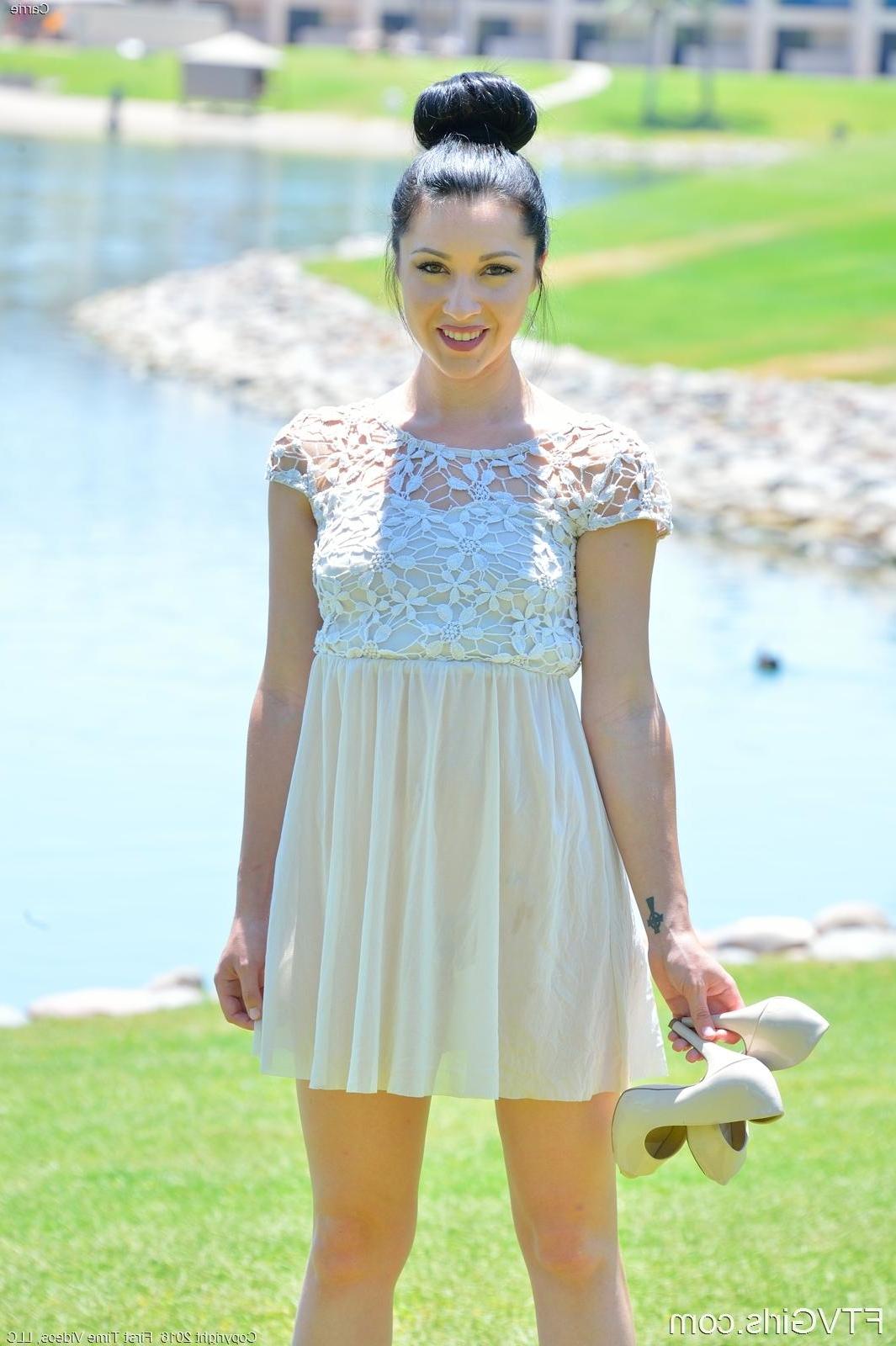 15P Teen hottie Carrie masturbates with a huge dildo in "Like A Bridesmaid"
