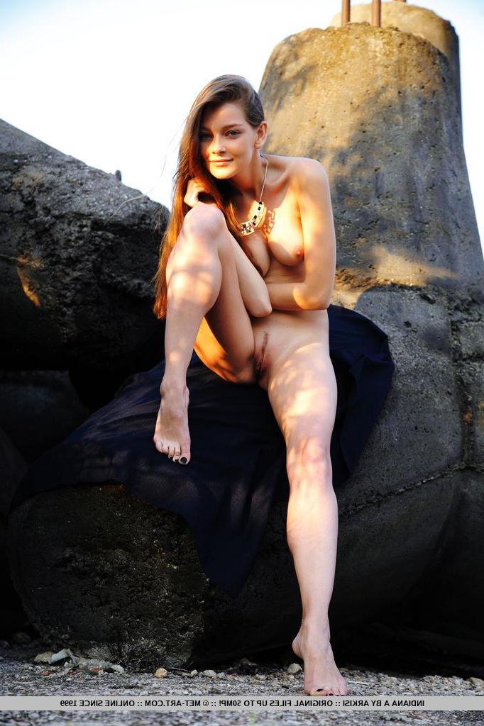 18P Beautiful redhead Indiana A displays her perfect body outside