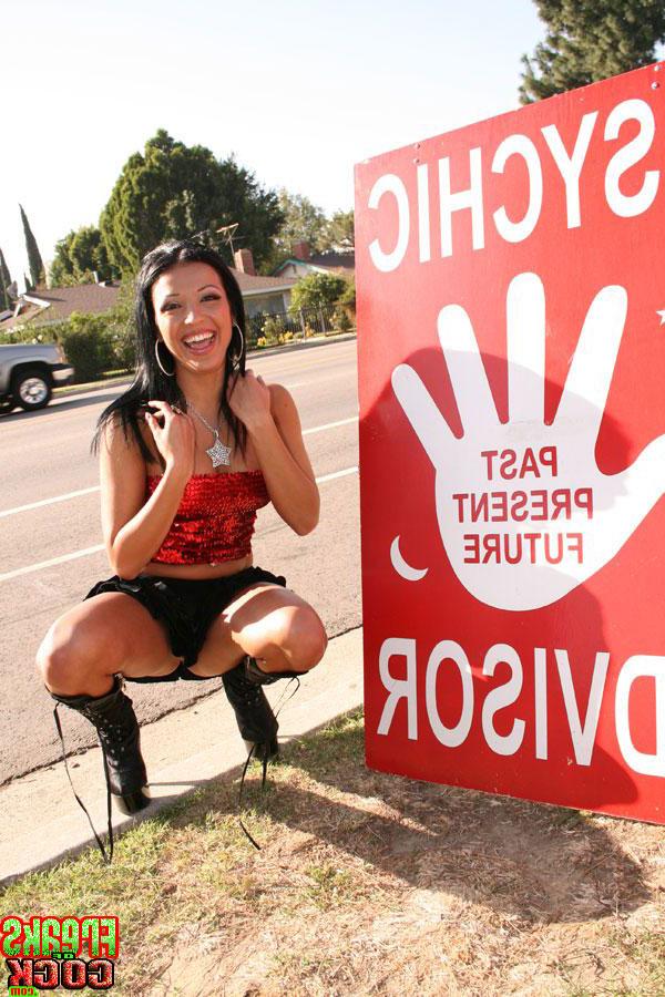 16P Naughty babe in hot outfit Maya Gates spreading her sweet cunt