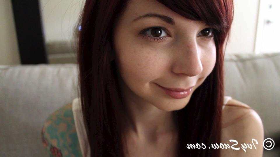15P Ivy Snow watches some porn and gives you a front seat on her masturbating