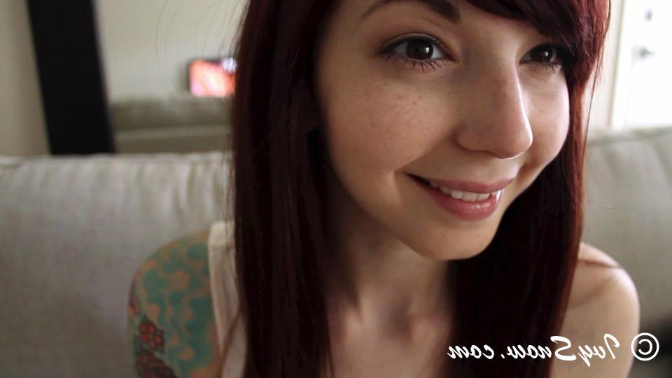 15P Ivy Snow watches some porn and gives you a front seat on her masturbating
