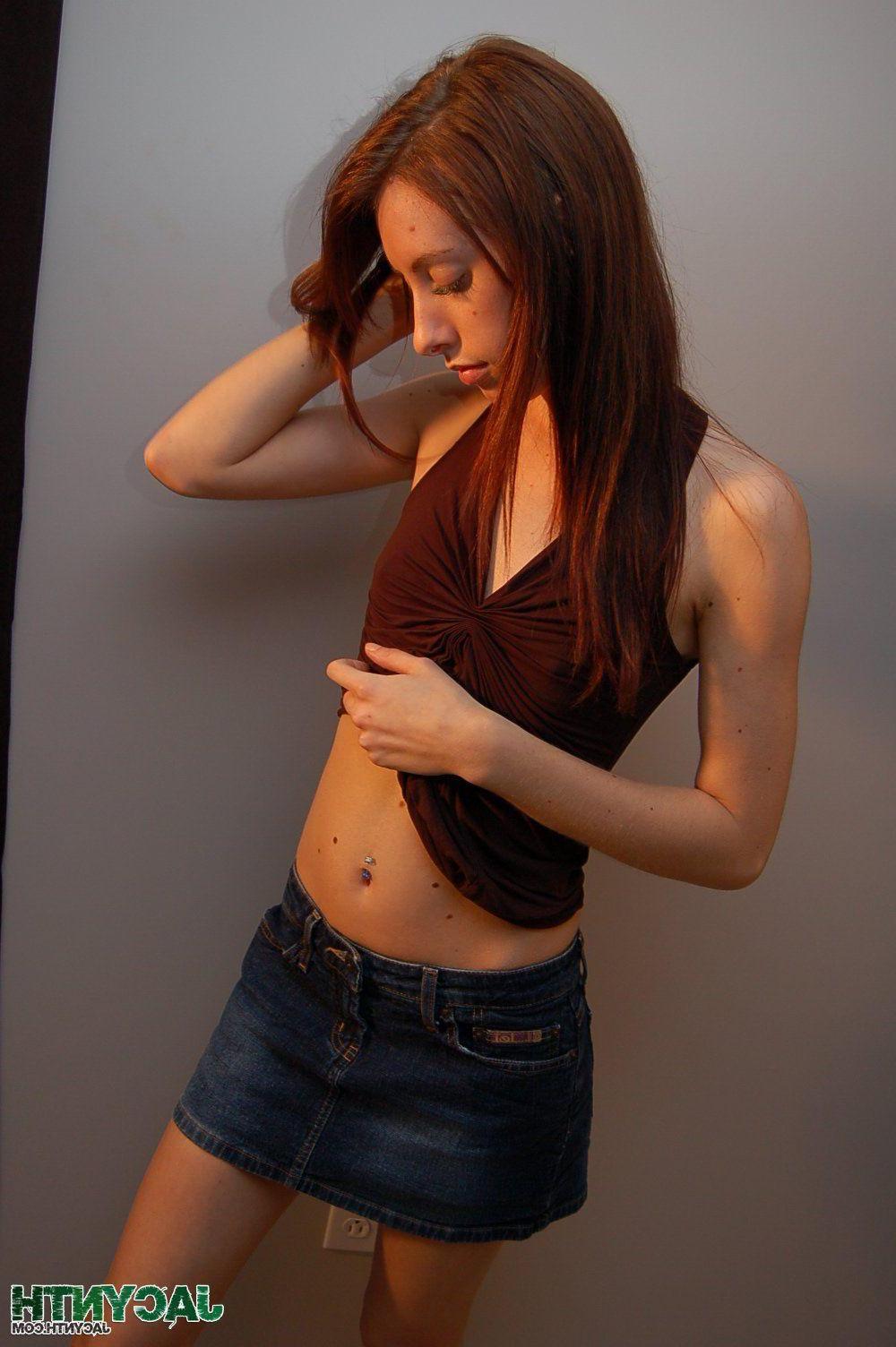 12P Pictures of Jacynth exposing her tiny teen tits