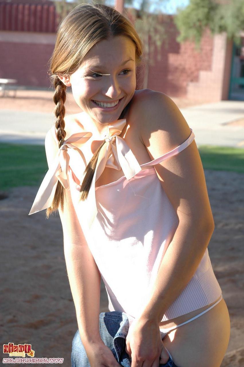 20P Pictures of teen hottie Josie Junior showing you her tits and pussy