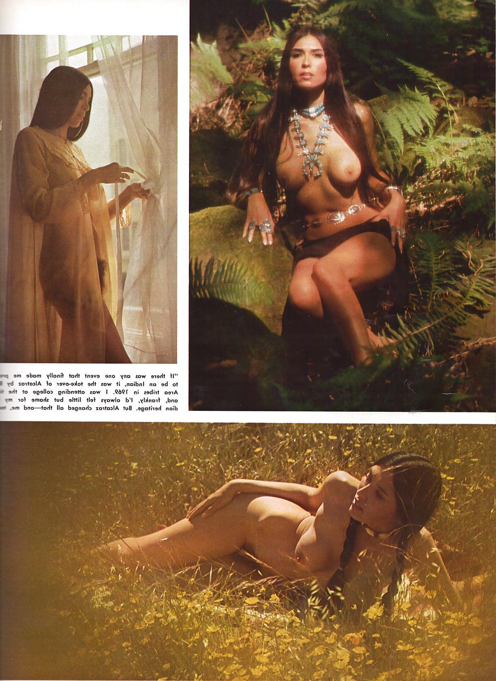 4P Sacheen Littlefeather Native American Playboy Spread 1970's