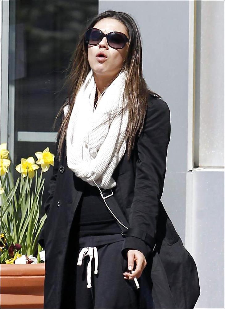25P Mila Kunis Smoking
