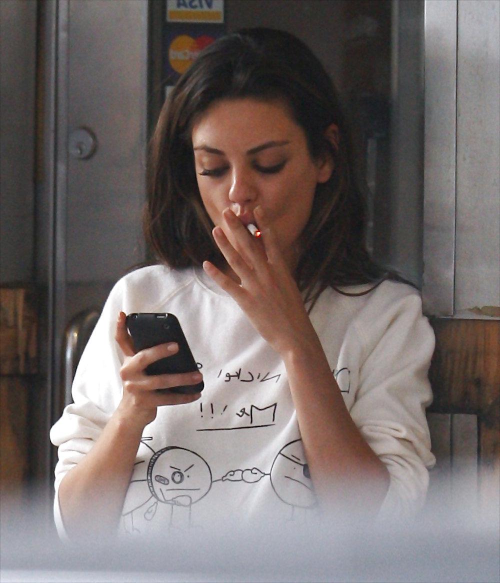 25P Mila Kunis Smoking