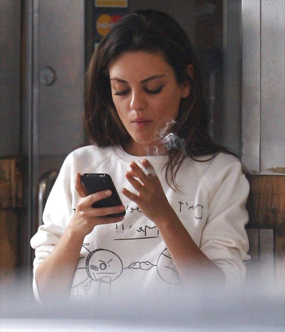 25P Mila Kunis Smoking