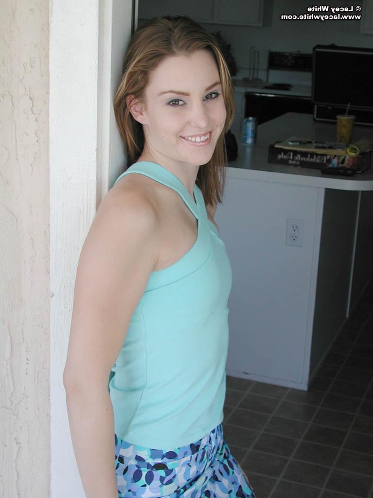20P Pictures of Lacey White teasing you with her small tits