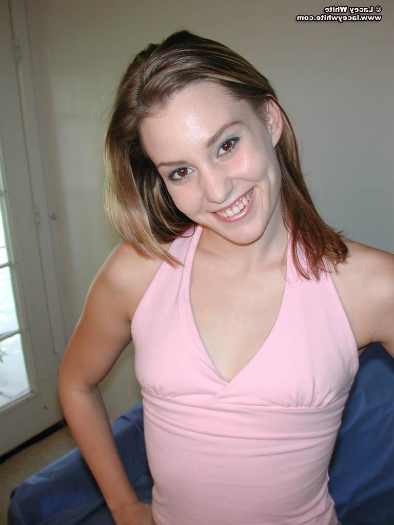 20P Lacey White shows you her small tits