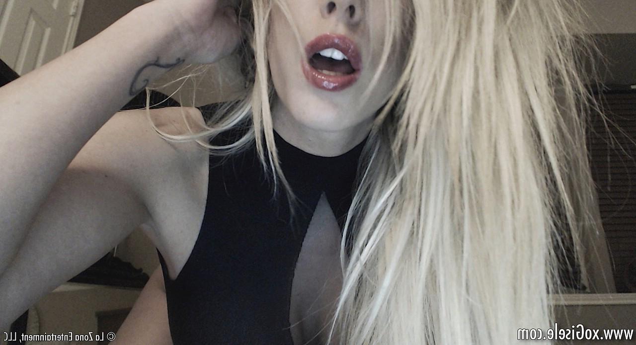 15P Gisele dresses up in a sheer sexy bodysuit and black boots as she plays with her paddle