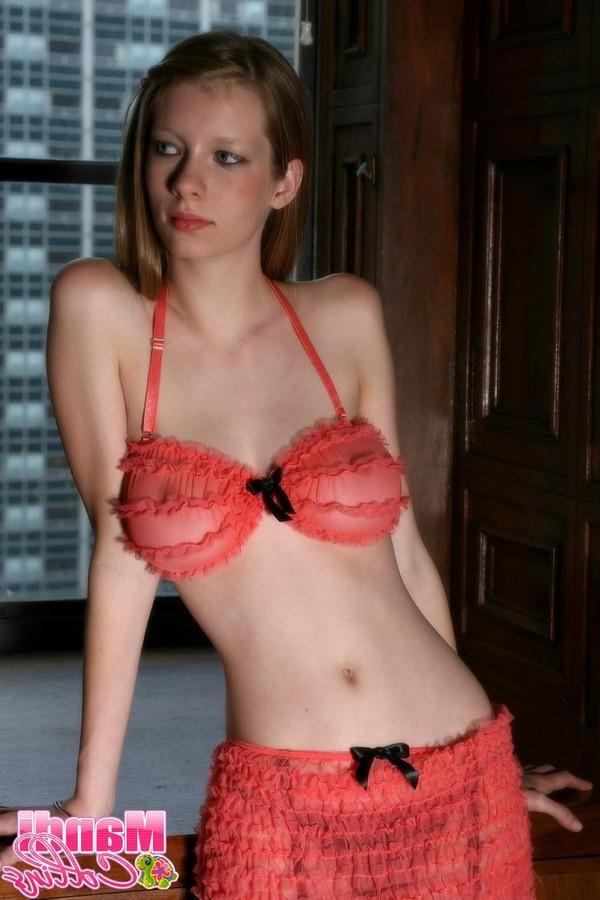 12P Pictures of teen cutie Mandi Collins exposing her perfect boobs