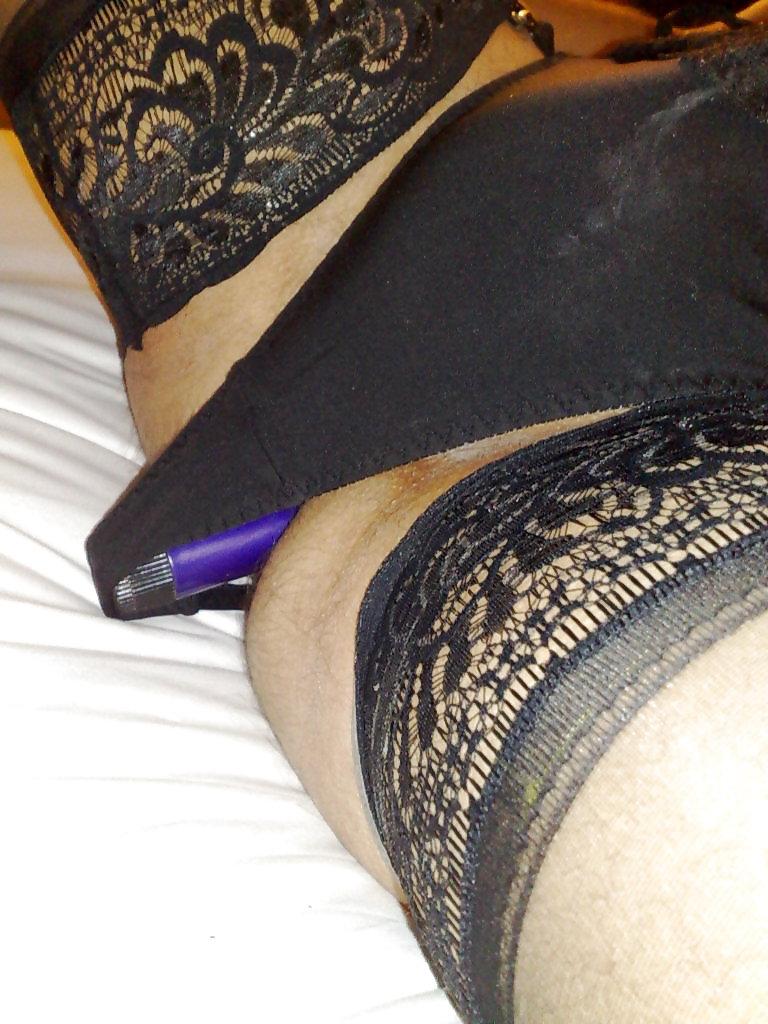 14P My friend wifes used panties and my wifes dildo