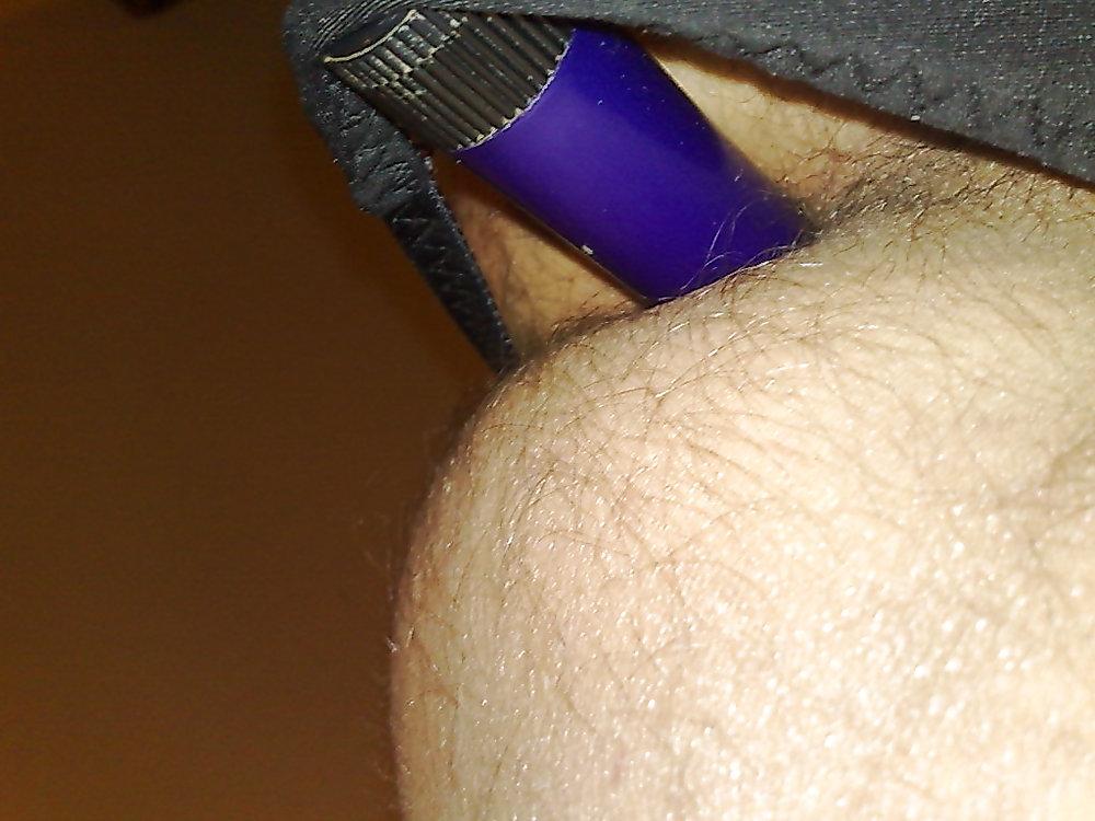14P My friend wifes used panties and my wifes dildo