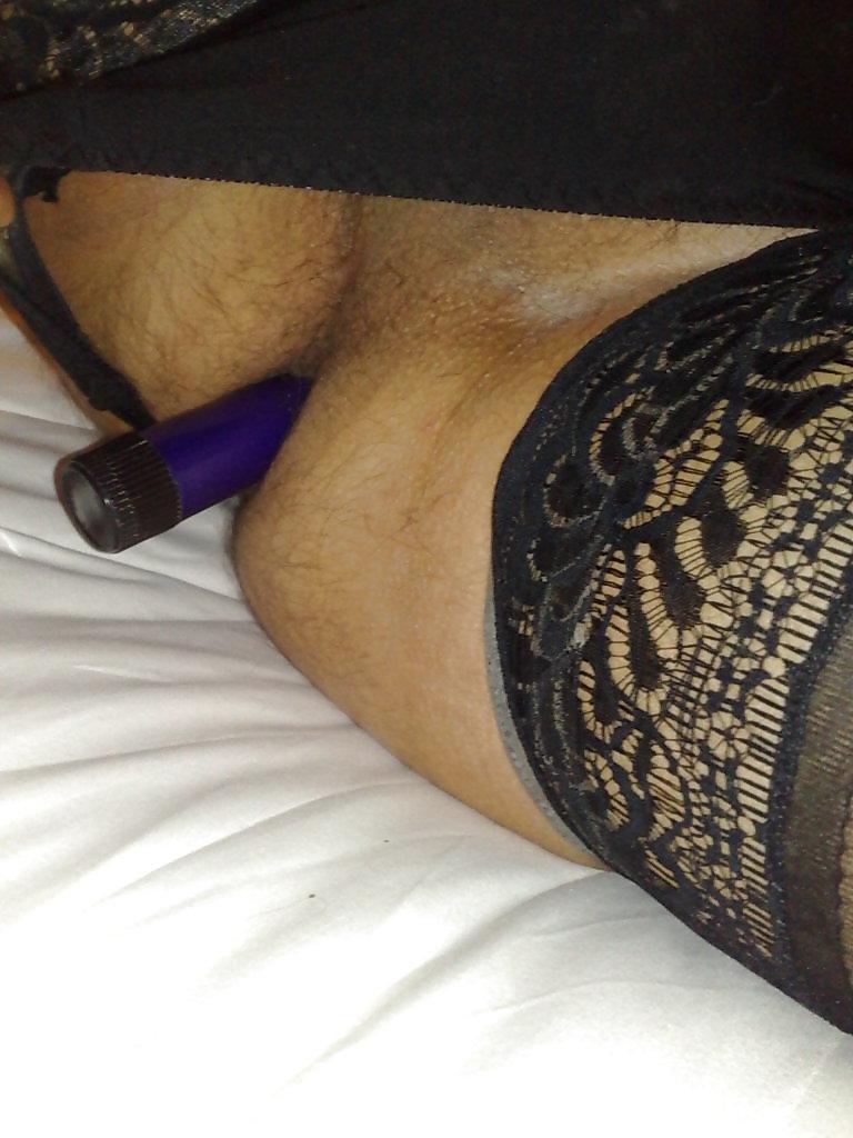 14P My friend wifes used panties and my wifes dildo