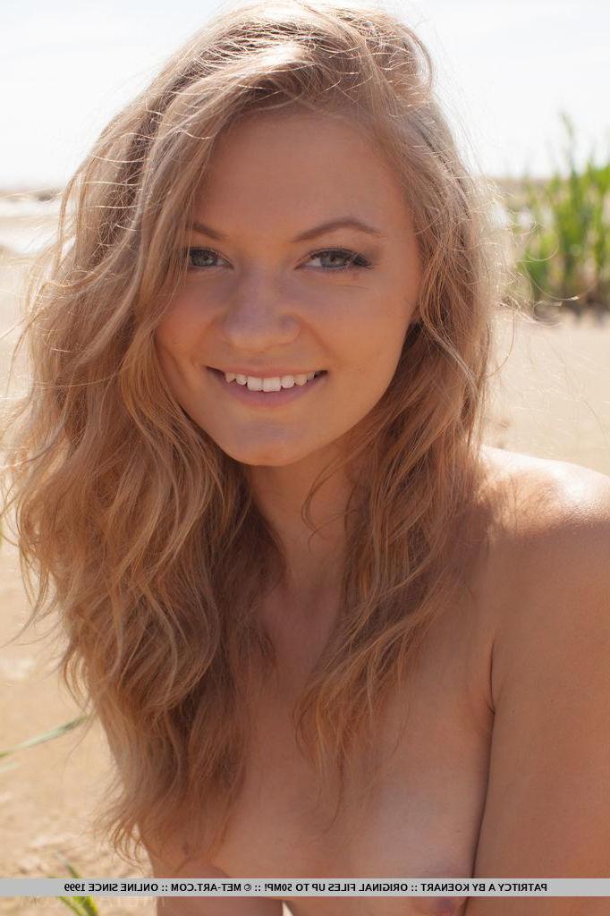 18P Blonde teen Patritcy A gets naked for you on the beach in "Rosada"
