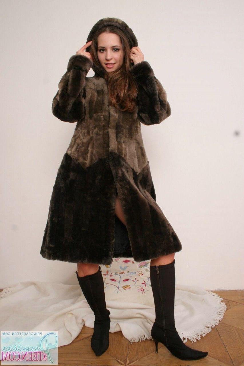 15P Pictures of teen babe Princess 8Teen wearing only her coat and boots