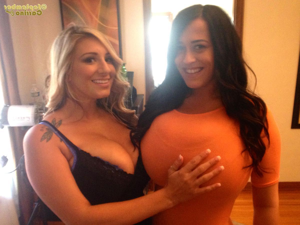 15P Pinup babe September Carrino wants to show you her enormous boobs