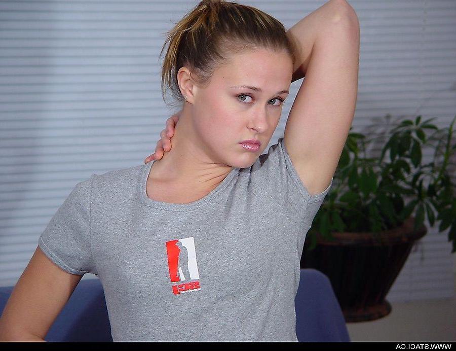 20P Pictures of Staci.ca stripping to her socks