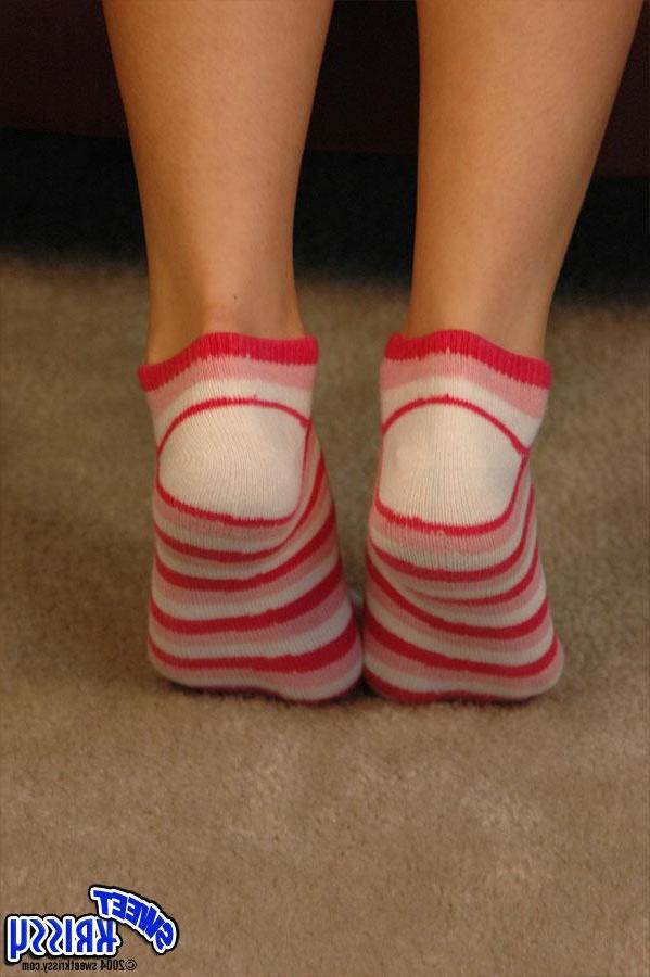 20P Pictures of Sweet Krissy in pigtails and socks