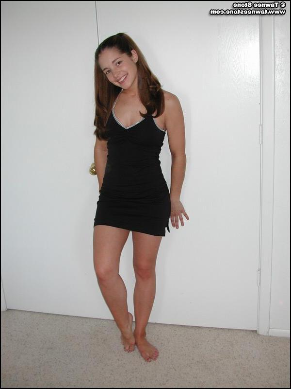 20P Tawnee Stone shows you her upskirt panties and round boobs
