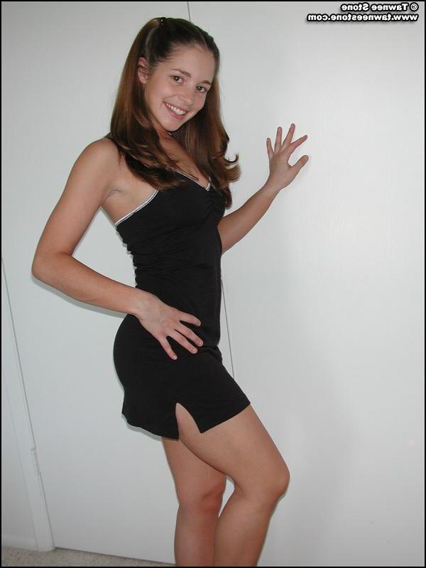 20P Tawnee Stone shows you her upskirt panties and round boobs