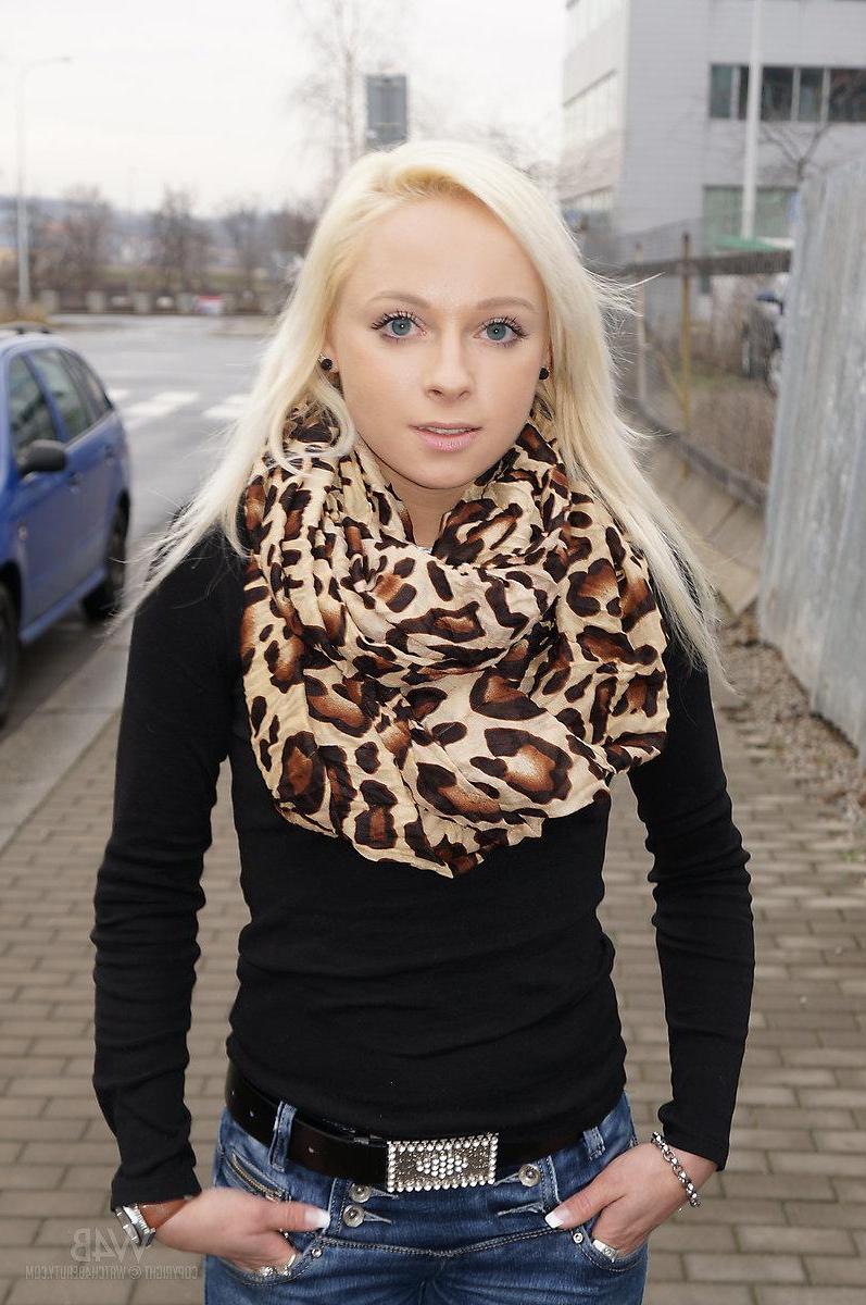 16P Blonde teen Naomi strips for you in Casting