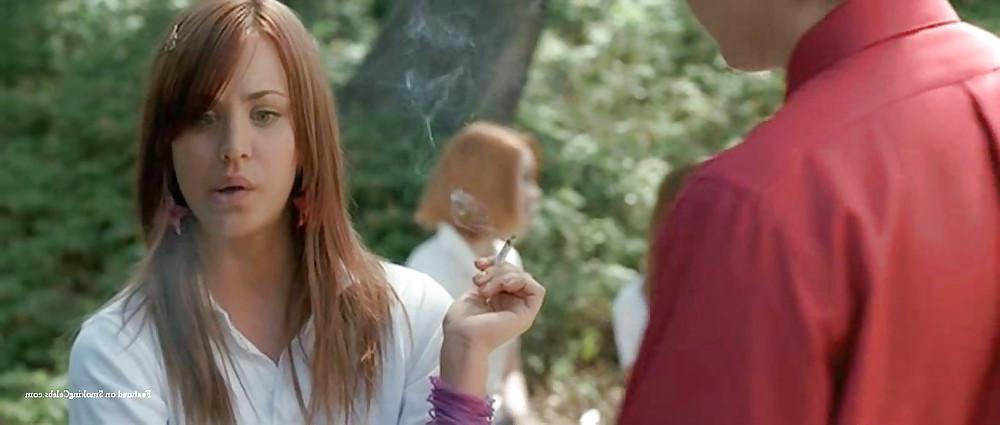 25P Kaley Cuoco very hot smoking girl