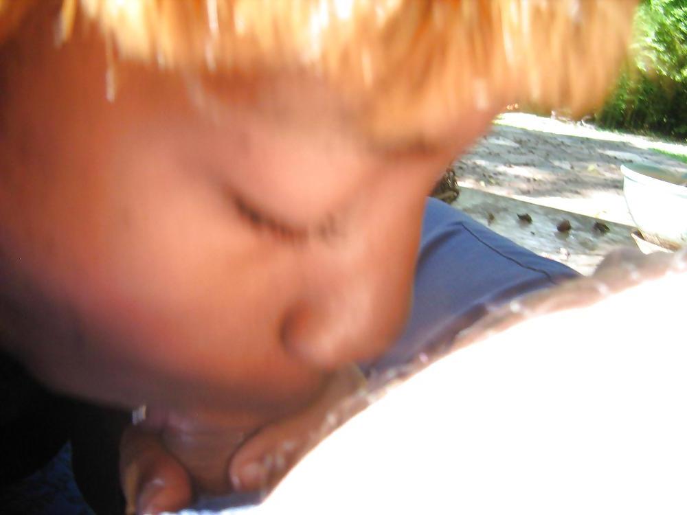 13P EBONY COCK SUCKER