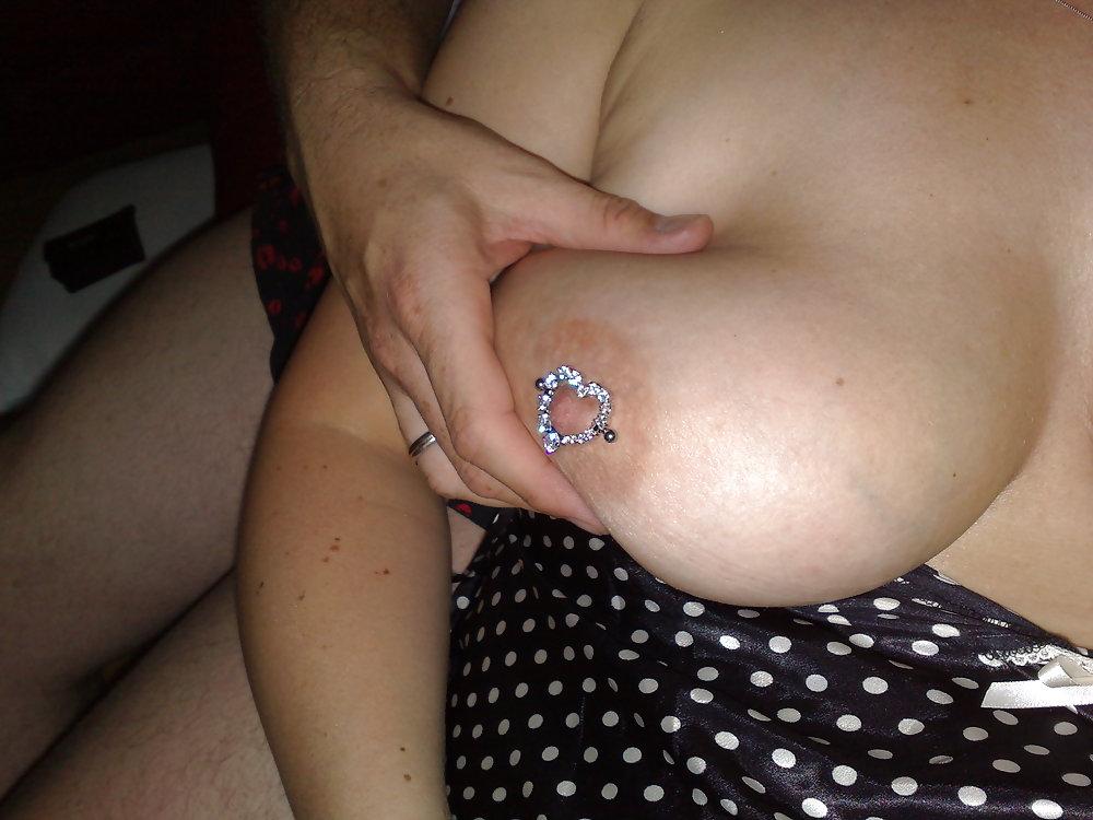 14P Big Tit Nipple Piercing