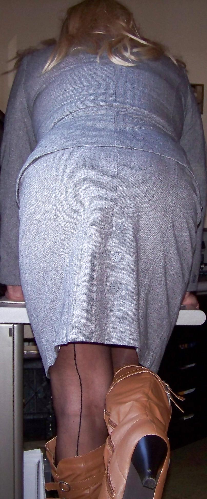 25P Secretary in boots