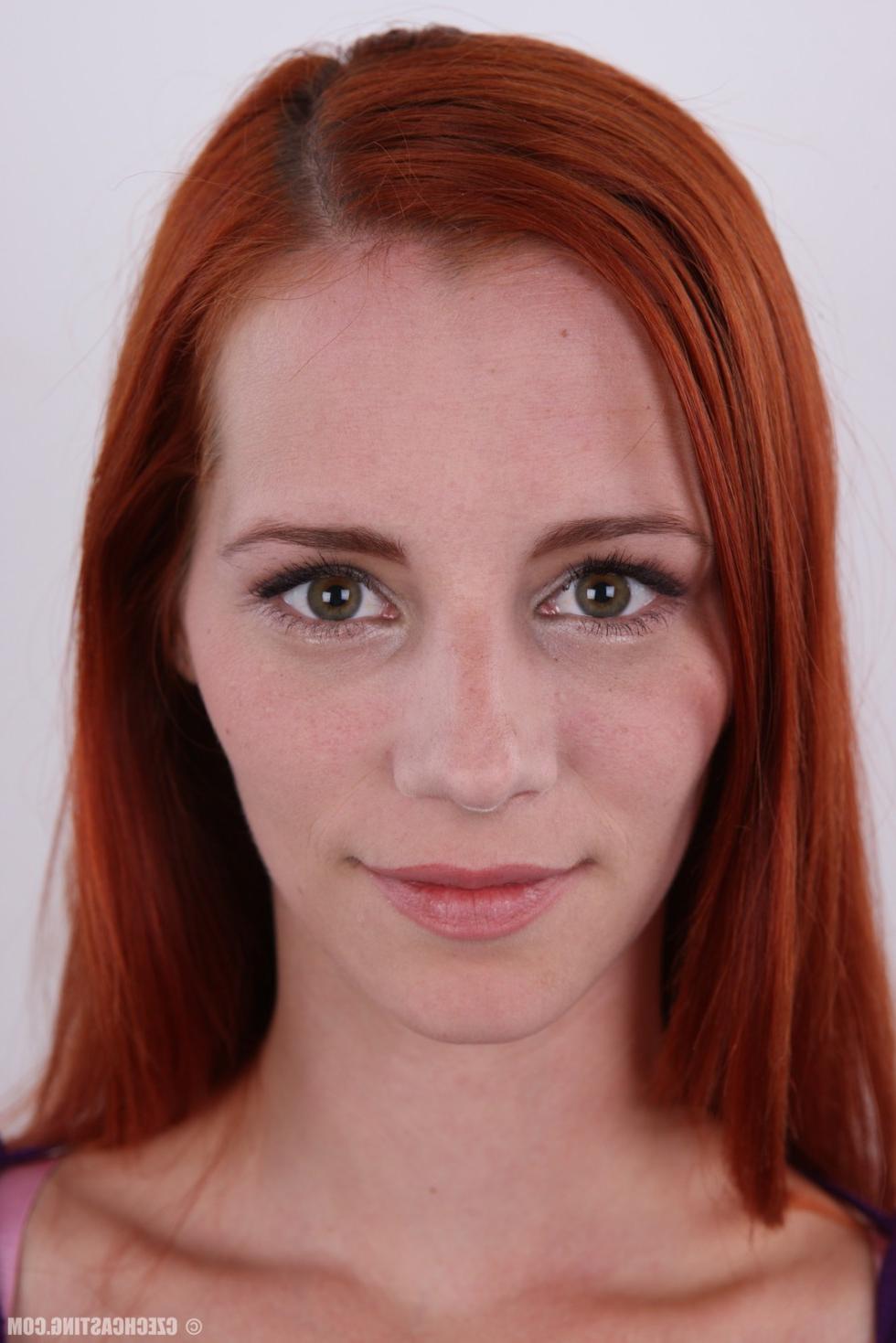 14P Cute amateur redhead teen poses naked