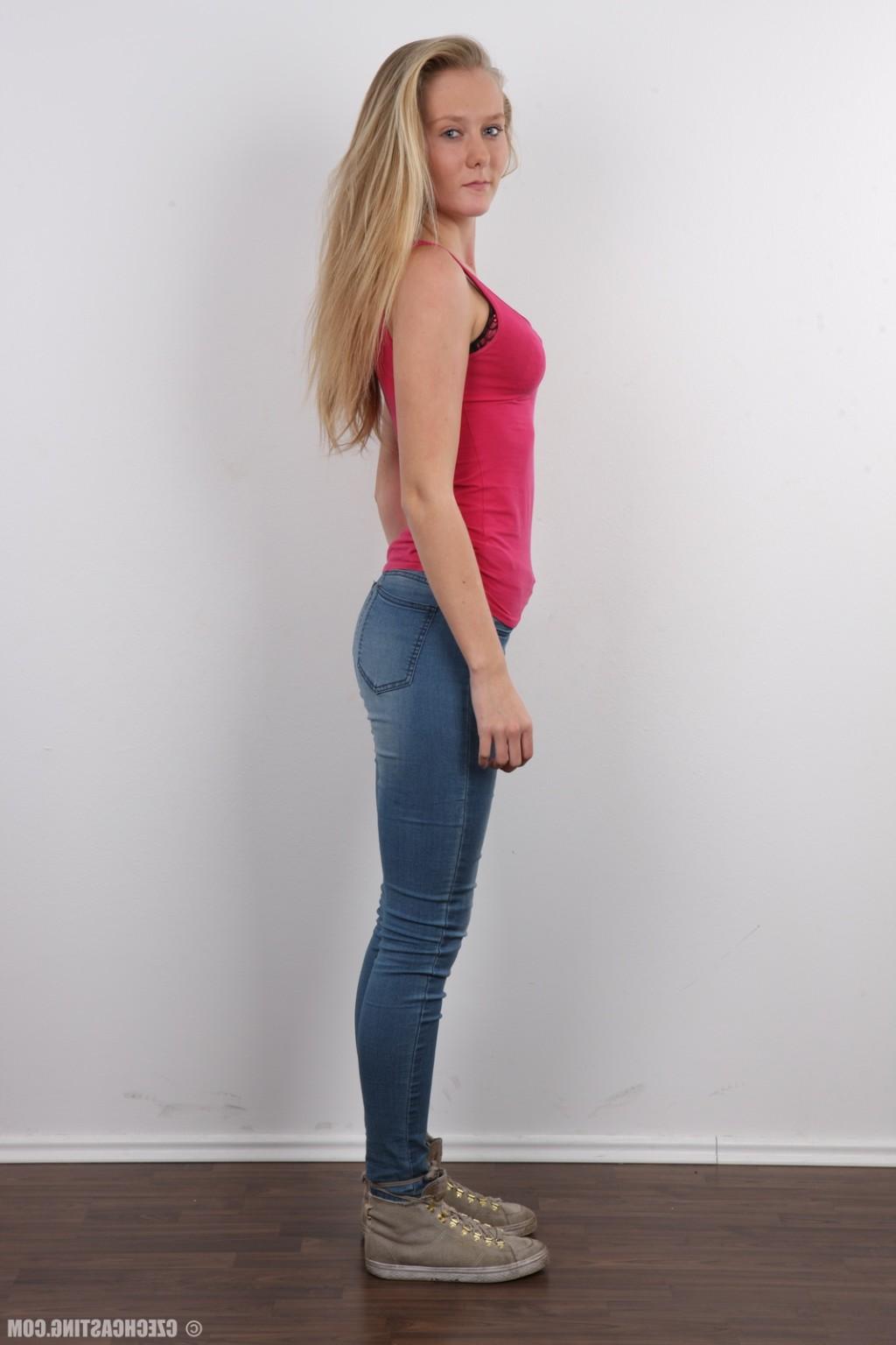 17P Petite amateur girl poses for photo camera