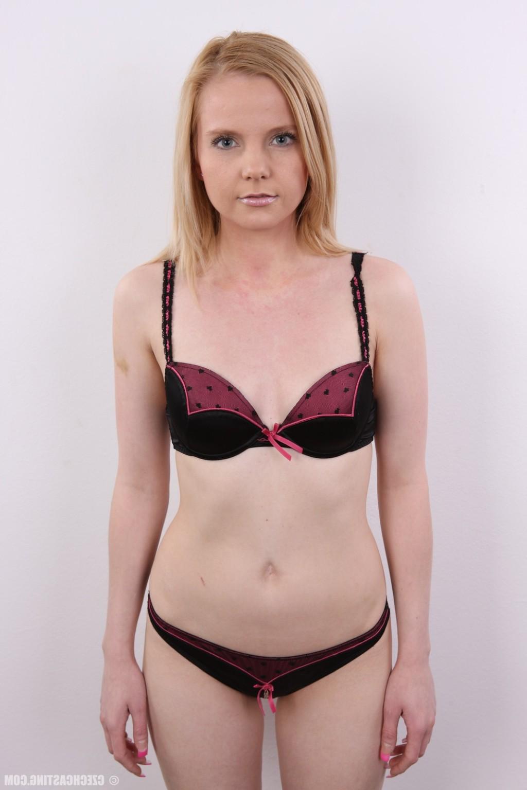 17P Amateur girl with pierced nipple poses naked